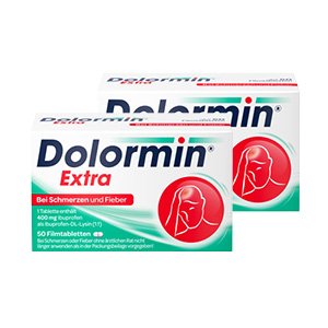 Dolormin® Extra Ibuprofen bei Kopfschmerzen Doppelpackung (2x 50St)