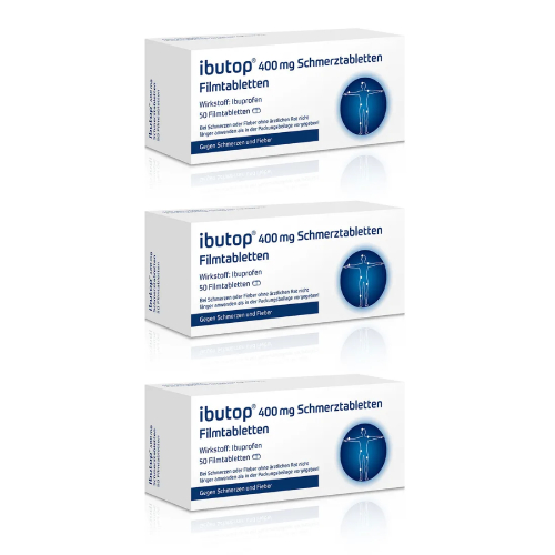 IBUTOP 400 mg Schmerztabletten Filmtabletten (3x50 St)