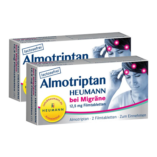 ALMOTRIPTAN Heumann bei Migräne 12,5 mg Filmtabl. (2x2 St)