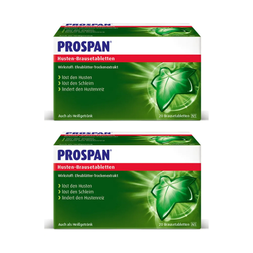 PROSPAN Husten Brausetabletten Doppelpackung (2x 20St)