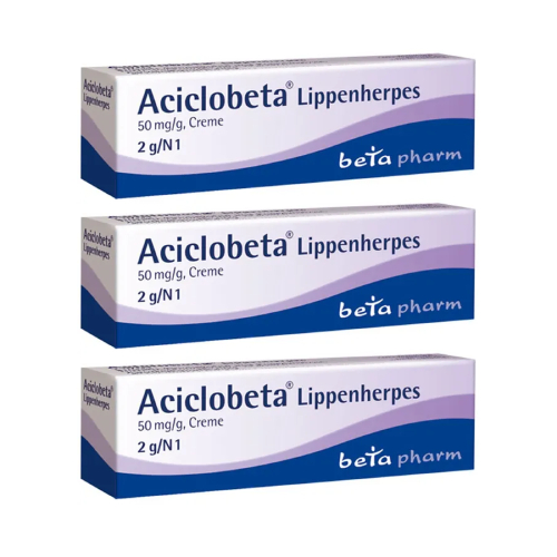ACICLOBETA Lippenherpes Creme (3x2g)
