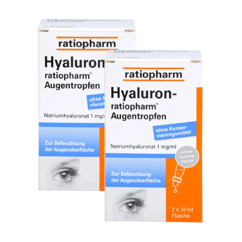 HYALURON-RATIOPHARM Augentropfen Doppelpackung (2x20ml)