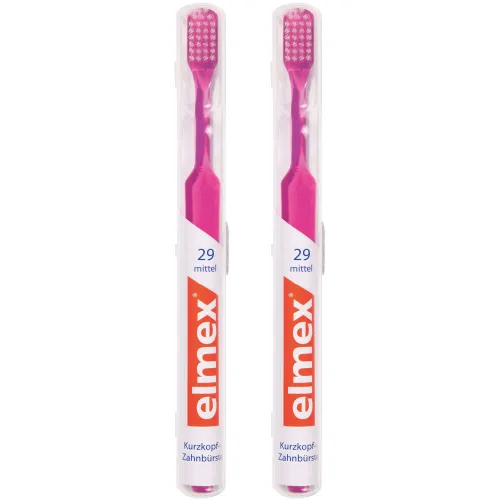 ELMEX 29 Zahnbürste im Köcher: Effektive Reinigung für gesunde Zähne Set (2x1St)