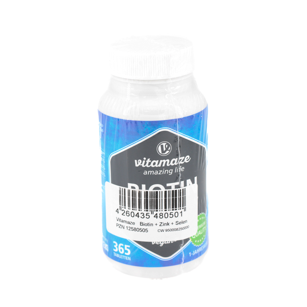 BIOTIN 10 mg hochdosiert+Zink+Selen Tabletten
