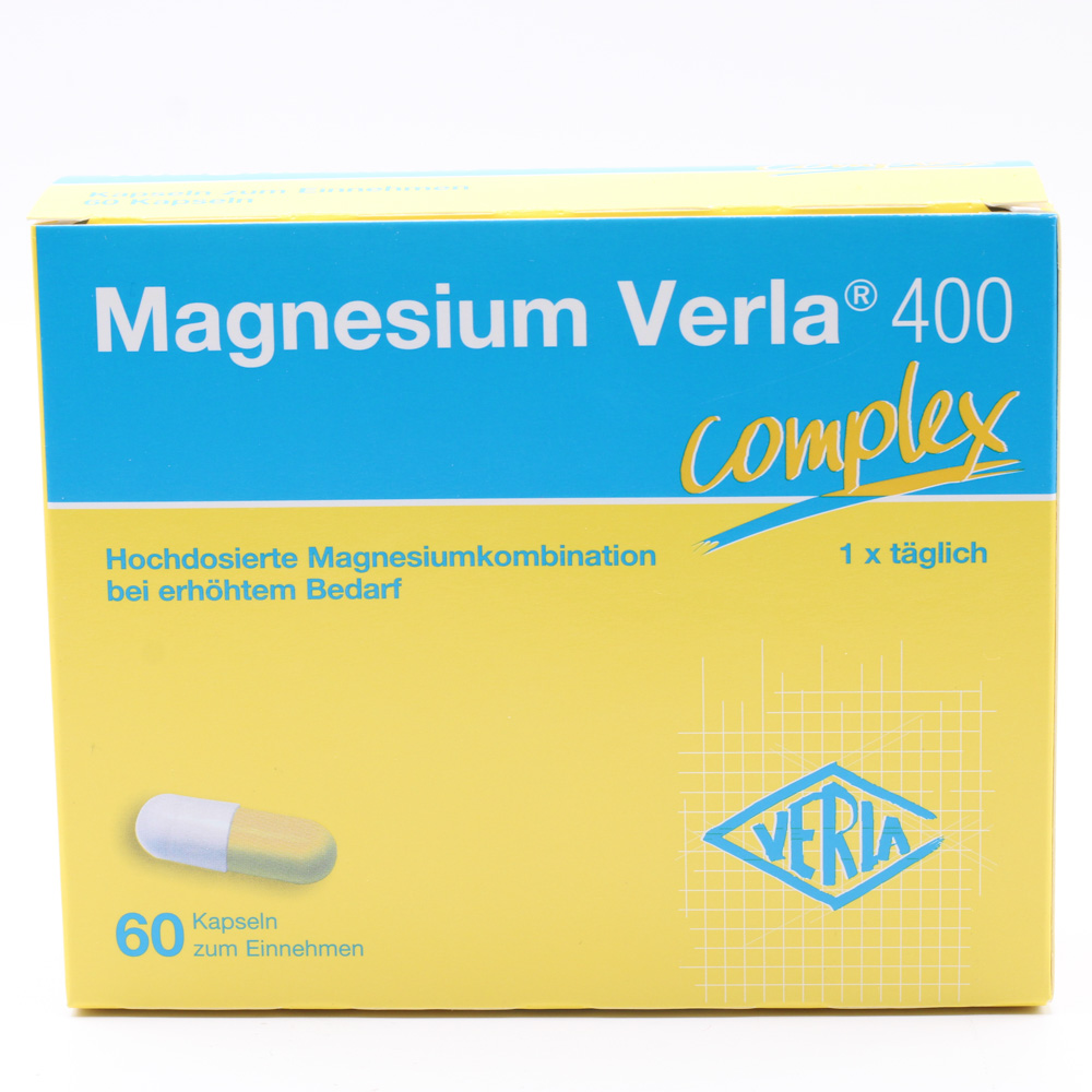 MAGNESIUM VERLA 400 Kapseln Doppelpackung (2x60 St)