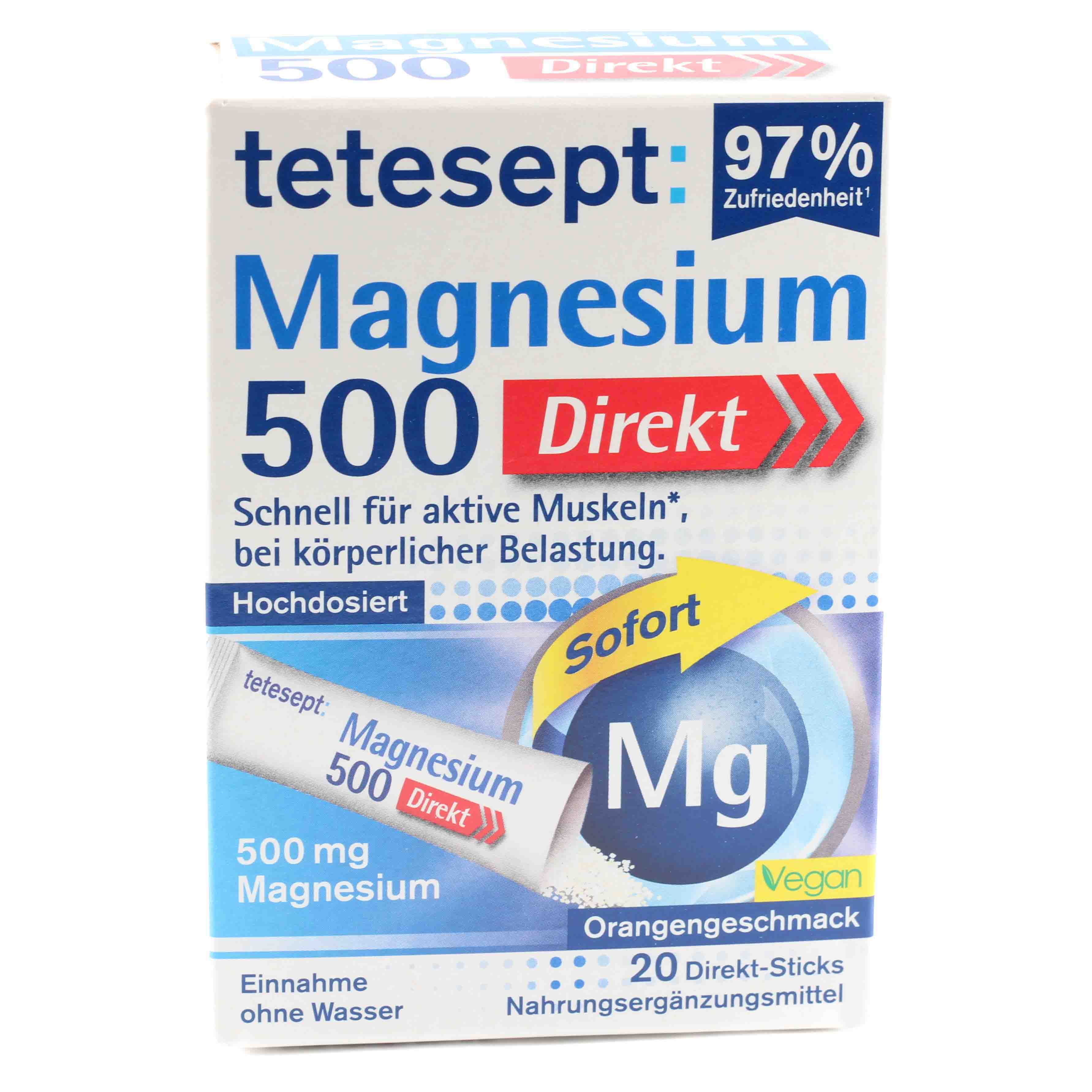 TETESEPT Magnesium 500 Direkt Sticks