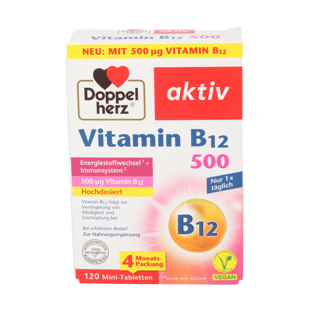 DOPPELHERZ Vitamin B12 500 Tabletten