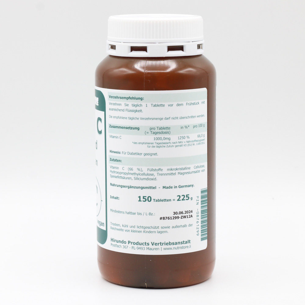 VITAMIN C 1000 mg retard Langzeit Tabletten