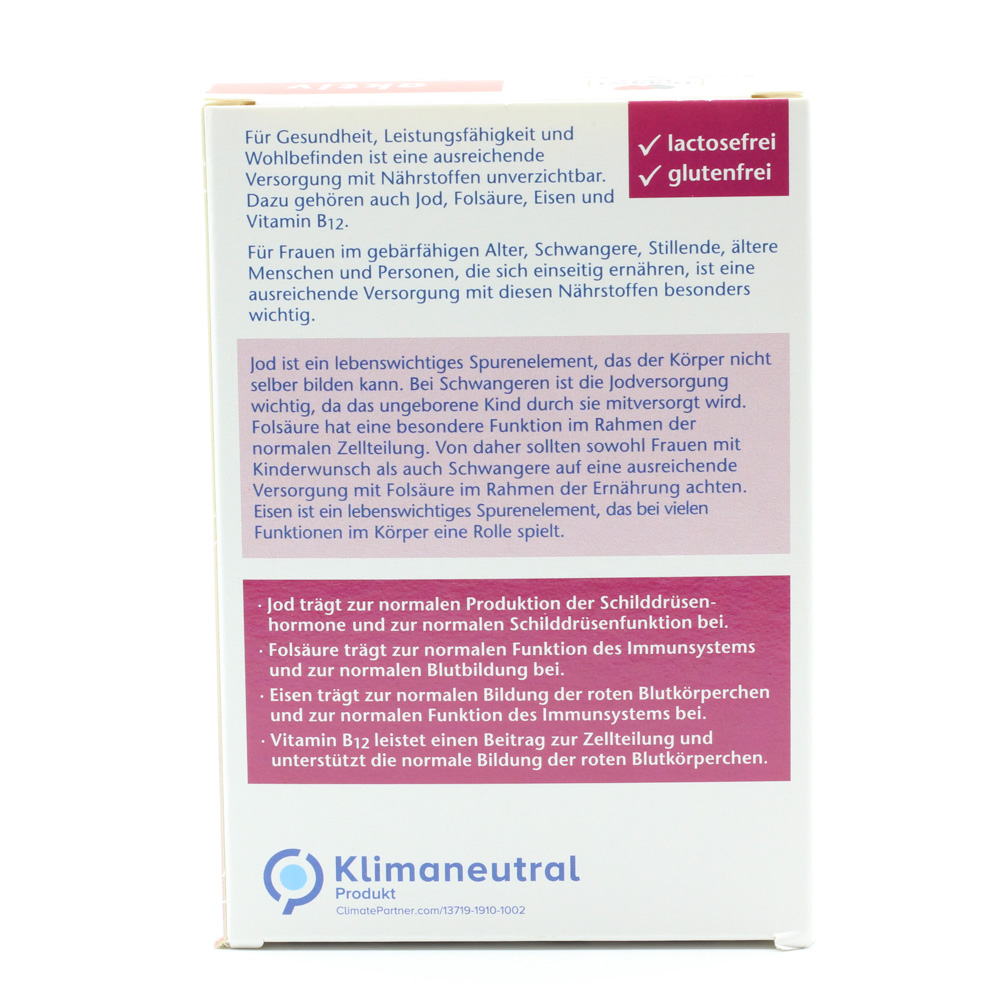 DOPPELHERZ Jod+Folsäure+Eisen+B12 Tabletten