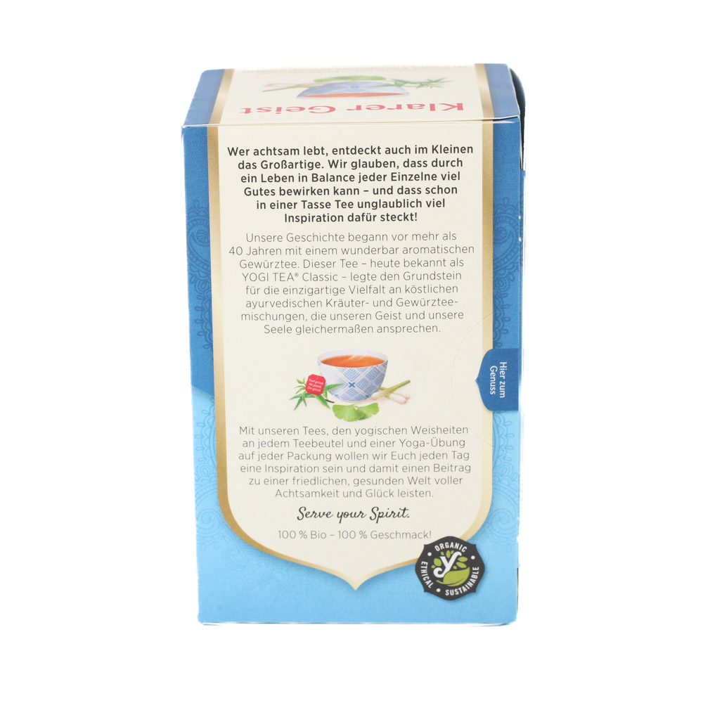 YOGI TEA Klarer Geist Bio Filterbeutel