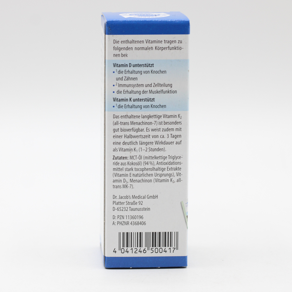 VITAMIN D3K2 Öl 800 I.E.+20 μg D3+K2 Dr.Jacob's