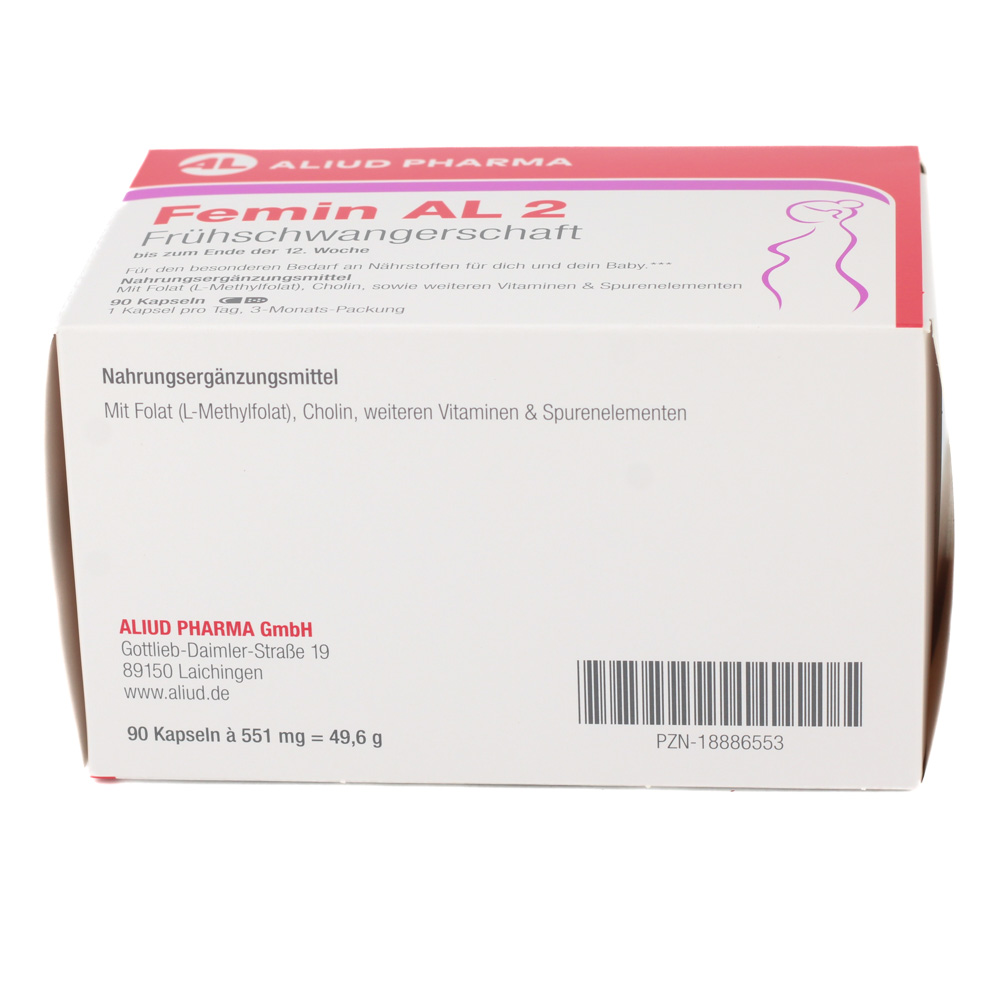 FEMIN AL 2 Frühschwangerschaft Hartkapseln (2x90 St)