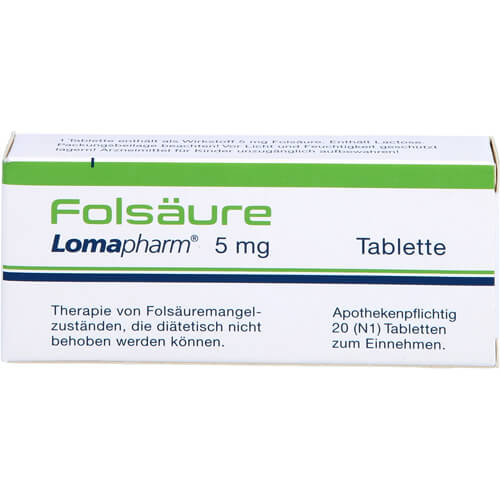 FOLSÄURE LOMAPHARM 5 mg Tabletten