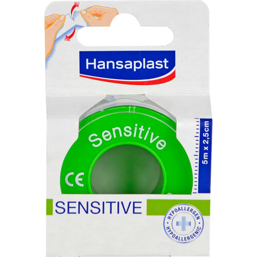 HANSAPLAST Fixierpfl.Sensitive 2,5 cmx5 m