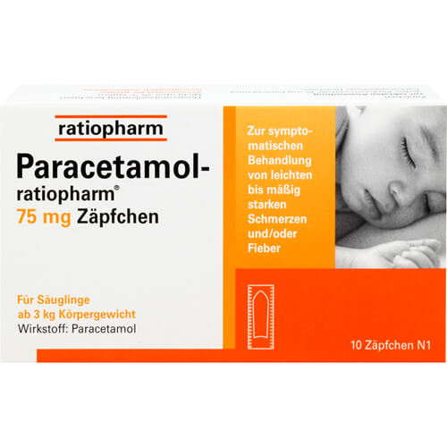 PARACETAMOL-ratiopharm 75 mg Zäpfchen