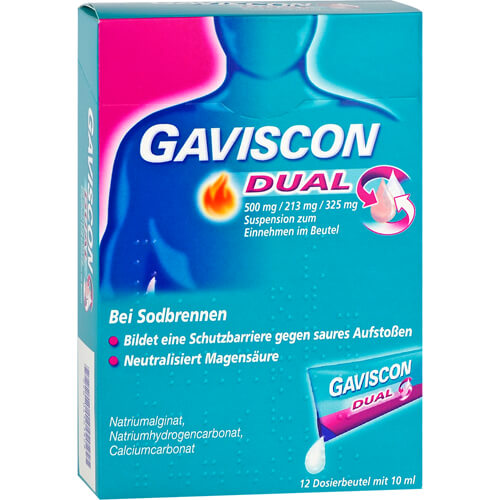 GAVISCON Dual 500mg/213mg/325mg Susp.z.Einn.Btl.