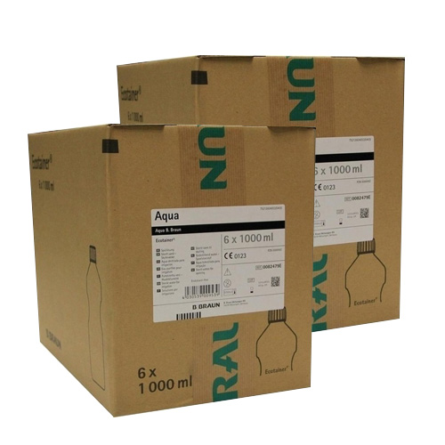 AQUA B.Braun Spüllösung Kunststoff Flasche (12x 1000ml)