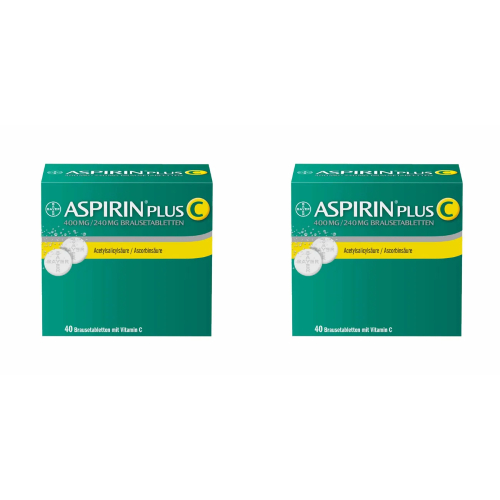 ASPIRIN plus C Brausetabletten Doppelpackung (2x40St)