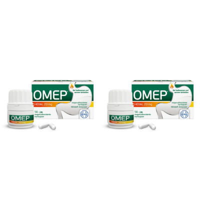 OMEP HEXAL 20 mg magensaftresistente Hartkapseln Set (2x14St)
