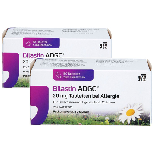 BILASTIN ADGC 20 mg Tabletten bei Allergie Set (2x50St)