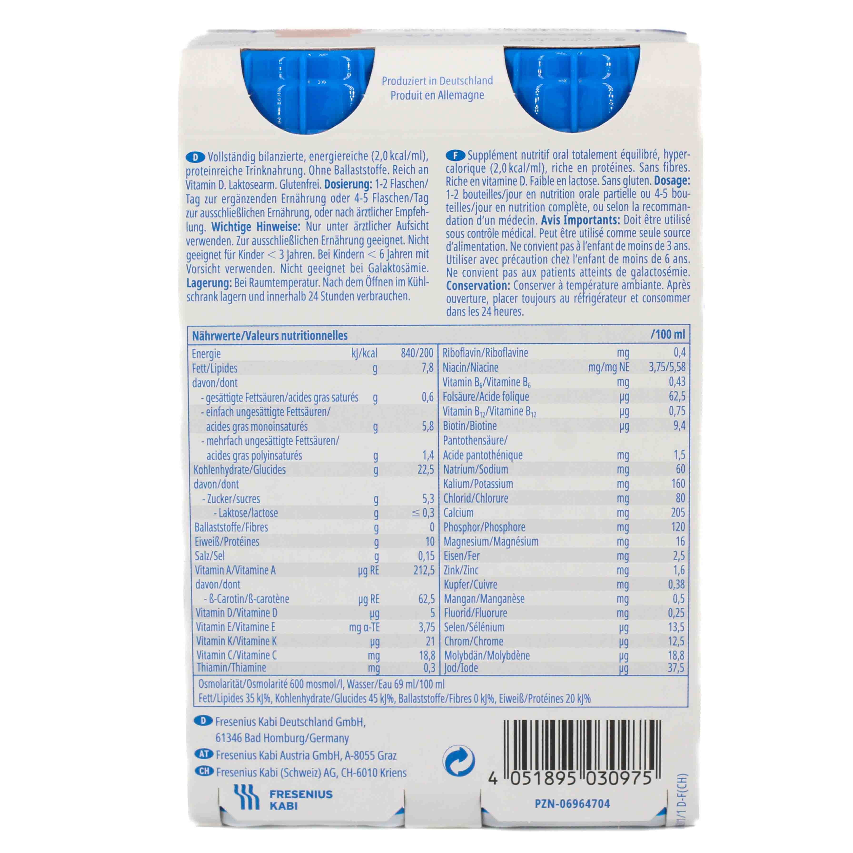 FRESUBIN 2 kcal DRINK Aprikose Pfirsich Trinkfl. Set (2x800ml)