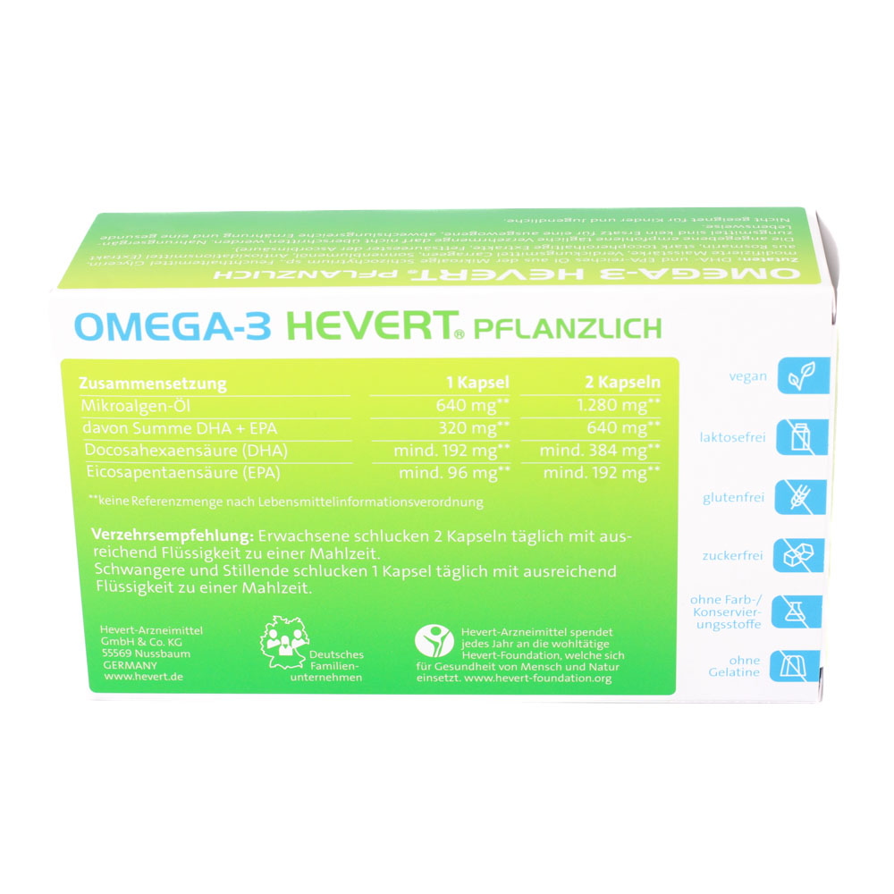 OMEGA-3 HEVERT pflanzlich Weichkapseln