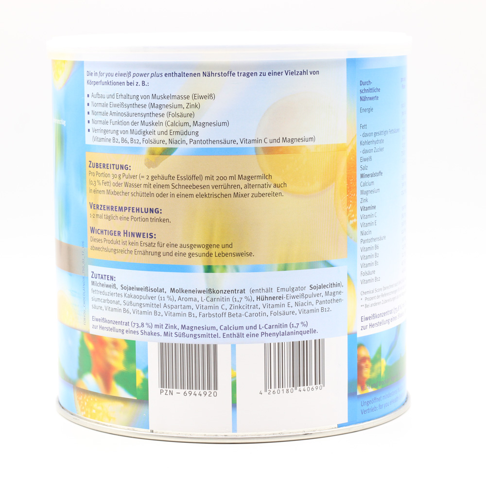 FOR YOU eiweiß power Schoko Pulver