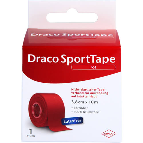 DRACO TAPEVERBAND 3,8 cmx10 m rot