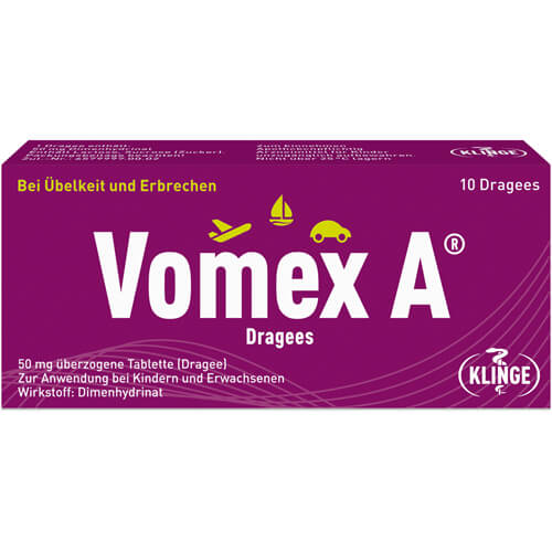 VOMEX A Dragees 50 mg überzogene Tabletten