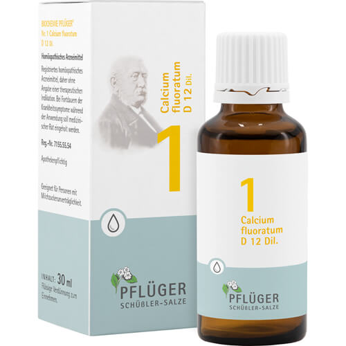 BIOCHEMIE Pflüger 1 Calcium fluoratum D 12 Tropfen