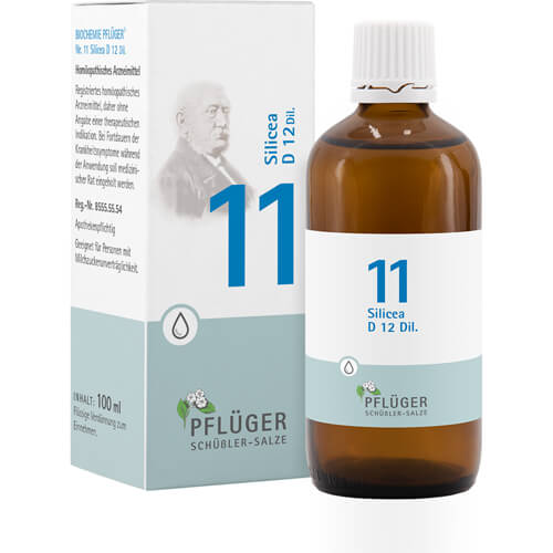 BIOCHEMIE Pflüger 11 Silicea D 12 Tropfen