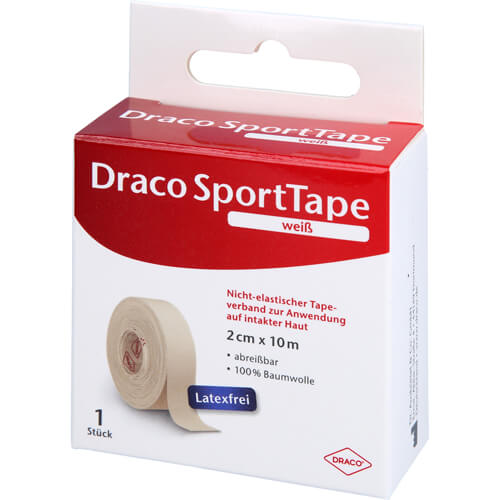 DRACO TAPEVERBAND 2 cmx10 m weiß