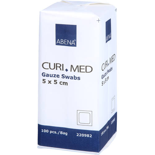 MULLKOMPRESSEN 5x5 cm unsteril 8lagig