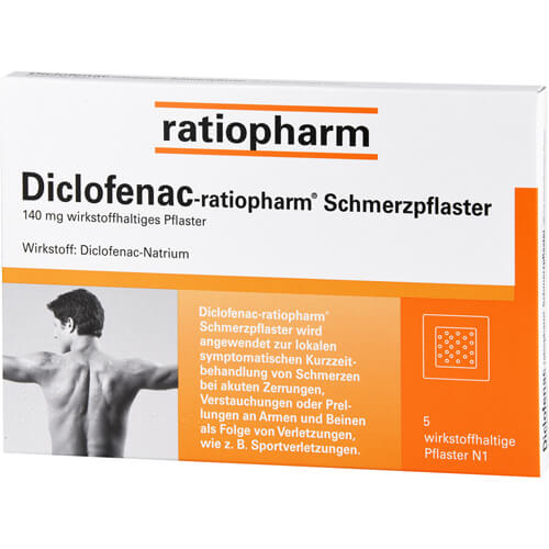 DICLOFENAC-ratiopharm Schmerzpflaster