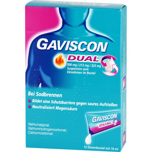 GAVISCON Dual 500mg/213mg/325mg Susp.z.Einn.Btl.