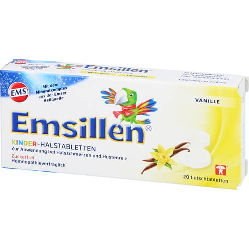 EMSILLEN Kinder Halstabletten Vanille