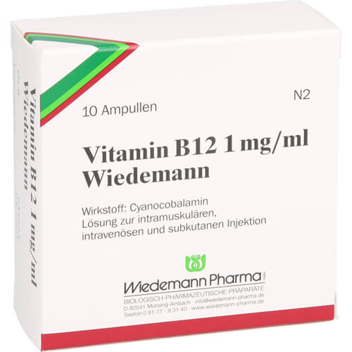 VITAMIN B12 WIEDEMANN 1 mg/ml Injektionslsg.Amp.