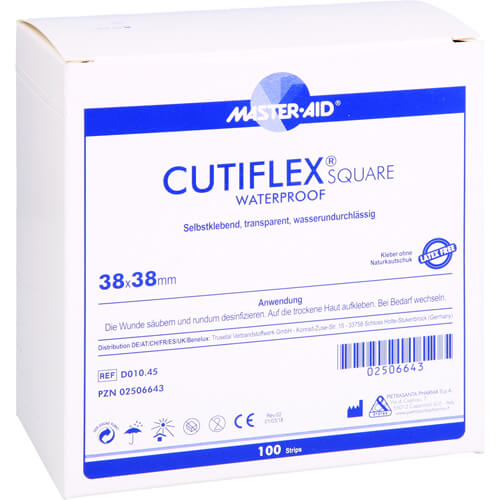 CUTIFLEX Folien-Pflaster square 38x38 mm MasterAid