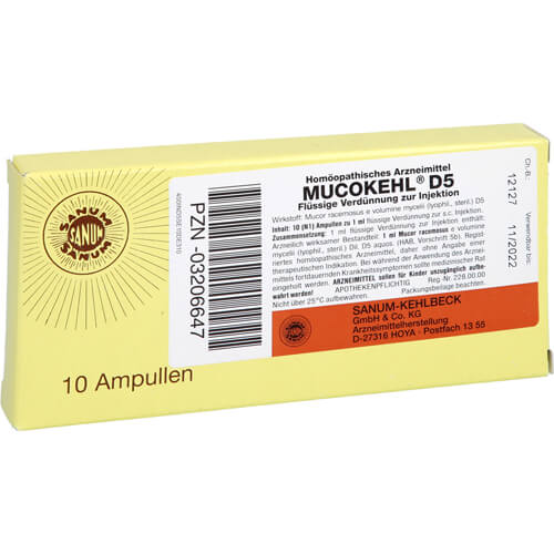 MUCOKEHL D 5 Ampullen