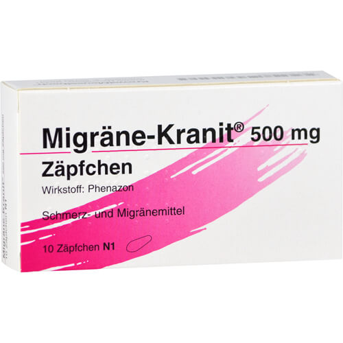 MIGRÄNE KRANIT 500 mg Zäpfchen