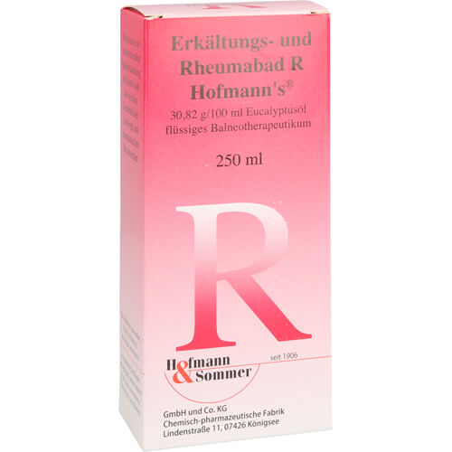 ERKÄLTUNGS- UND Rheumabad R Hofmann's