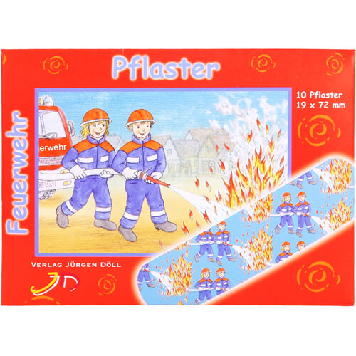 KINDERPFLASTER Feuerwehr Briefchen